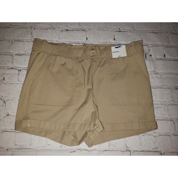 Nwt Arizona Jean Co Girls Plus Size 16.5 Shortie Kahki Shorts - Picture 1 of 2